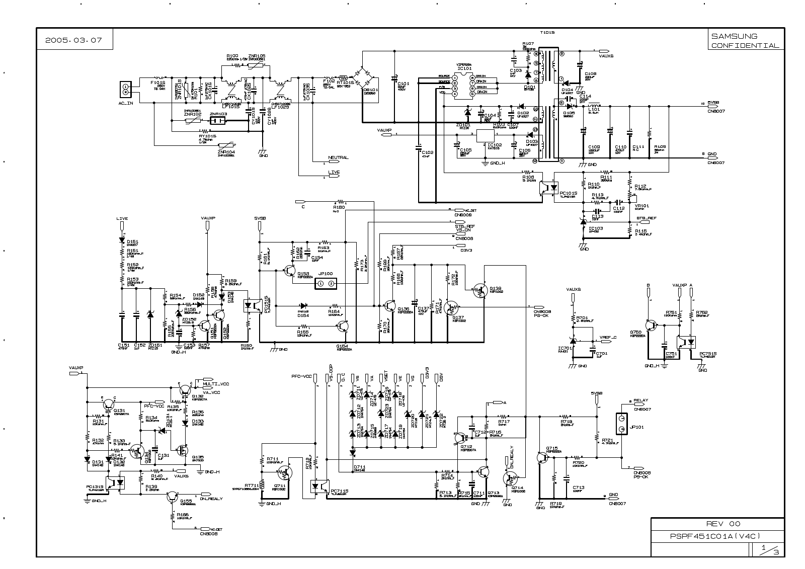 BGH BP4201 PSU Schematic