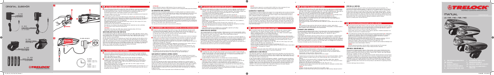 Trelock LS 725, LS 730, LS 735, LS 740 User guide