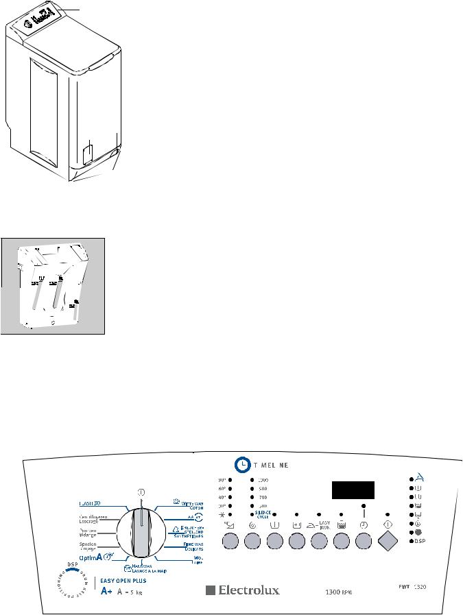 electrolux EWT1320 User Manual