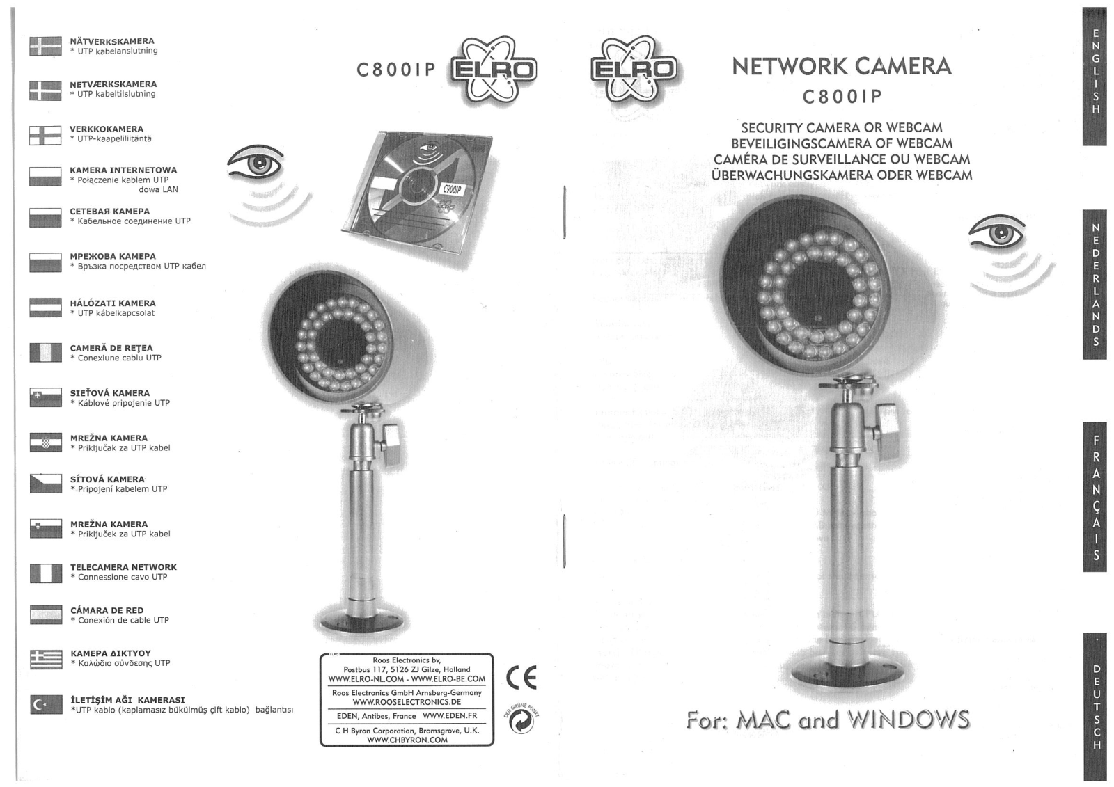 ELRO C800IP User manual