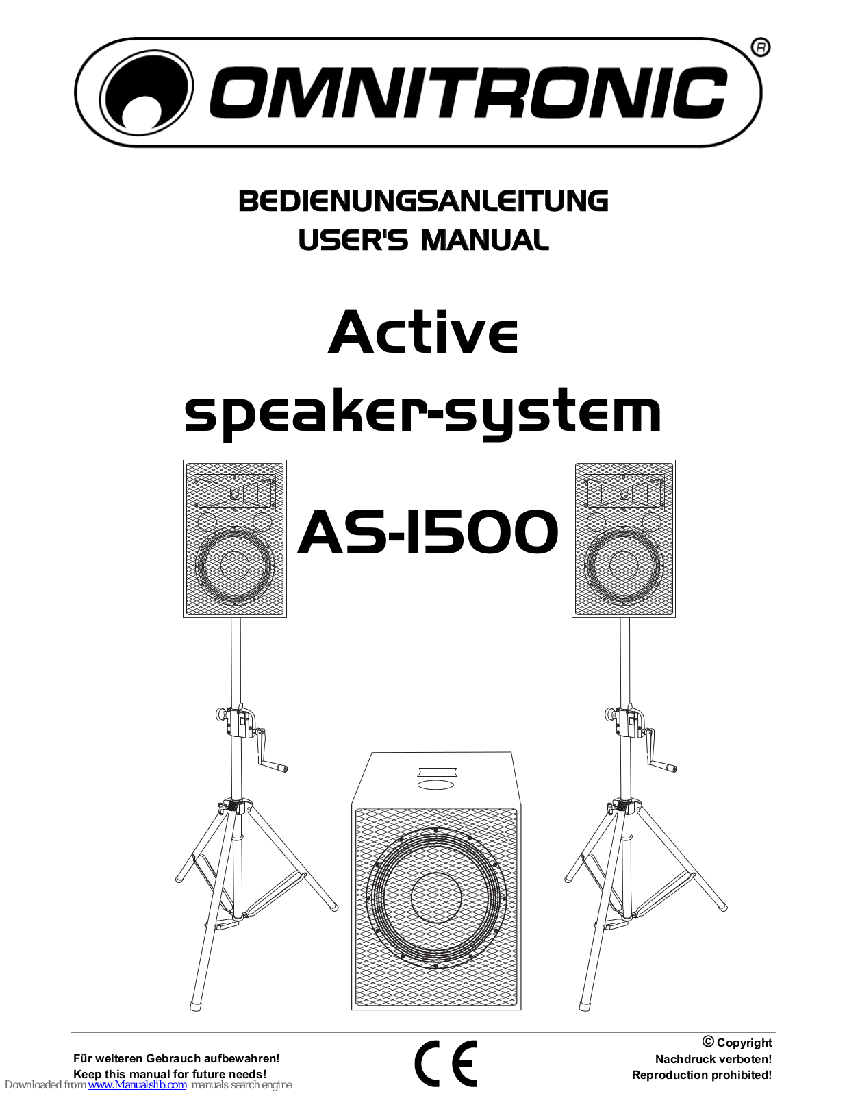 Omnitronic AS-1500 User Manual