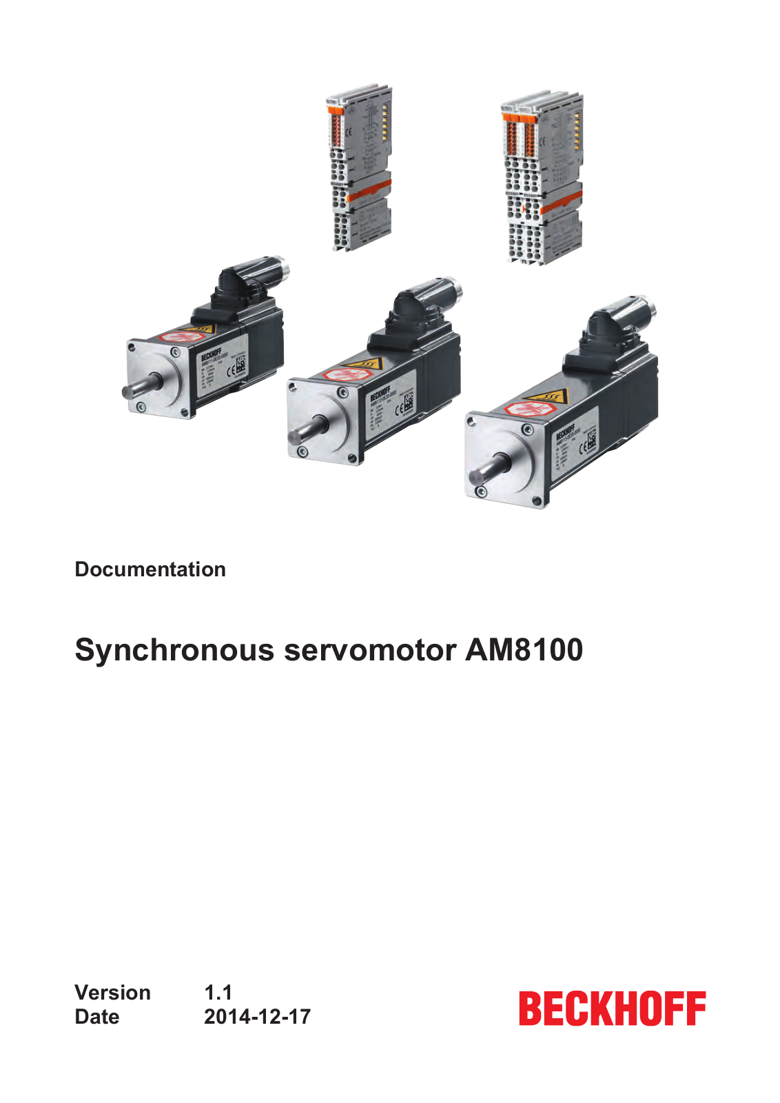 BECKHOFF AM8100 User Manual