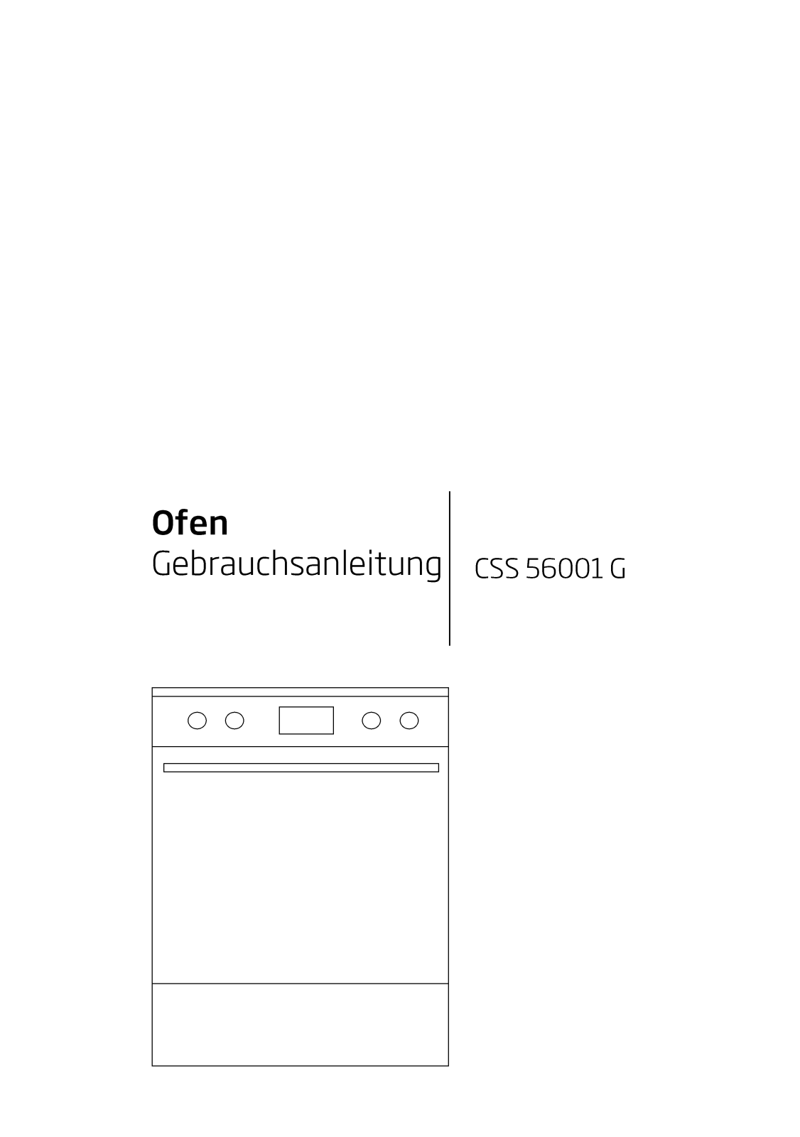 Beko CSS56001G User manual