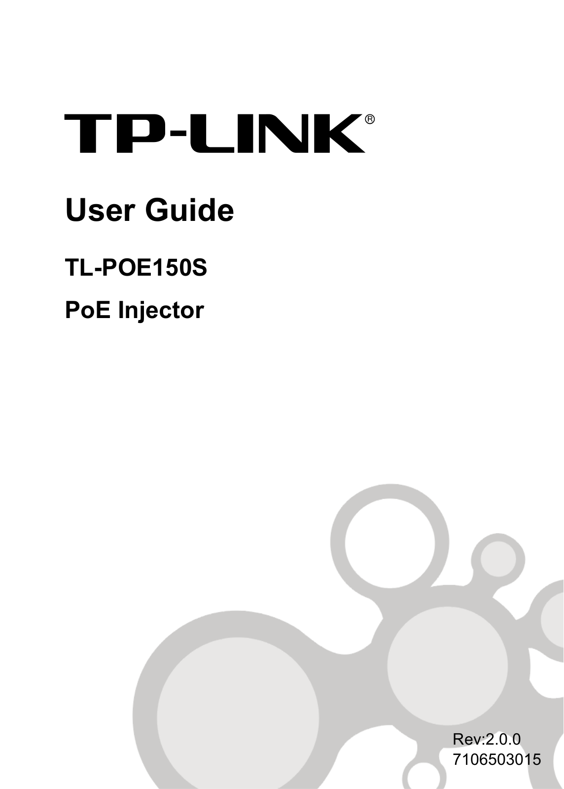 TP-Link TL-POE150S User Manual