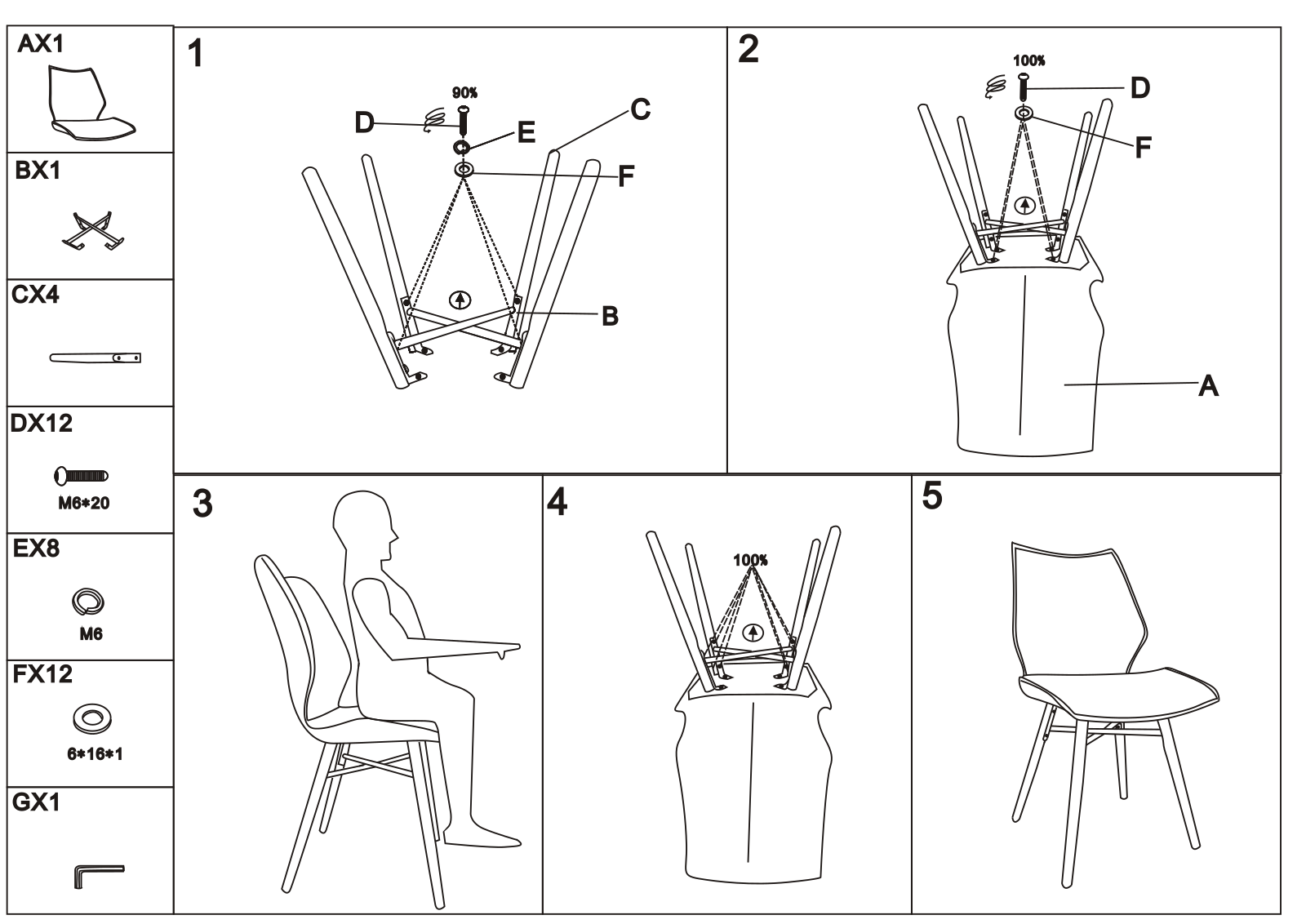 Home affaire Stockholm Assembly instructions