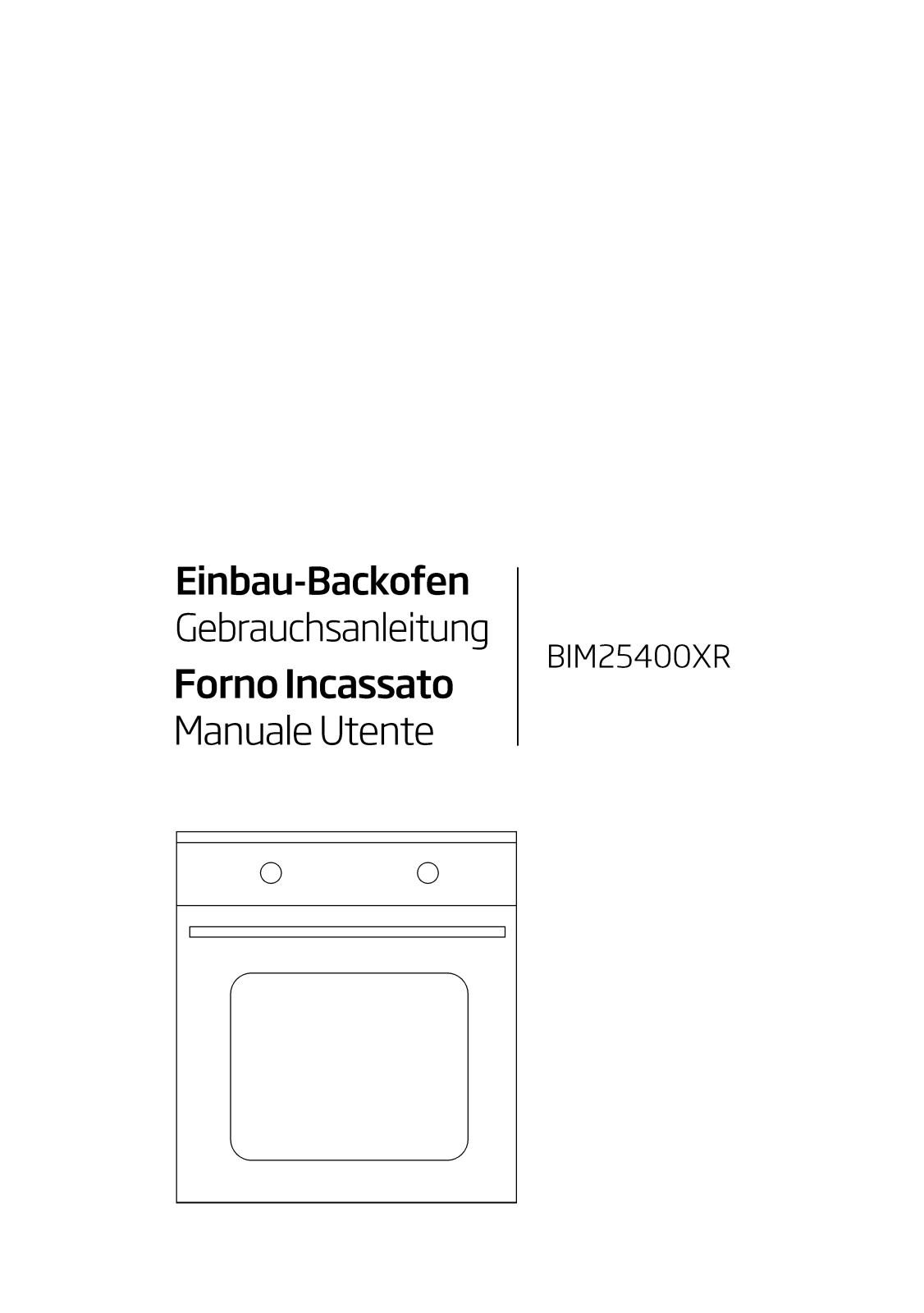 BEKO BIM25400XR operation manual