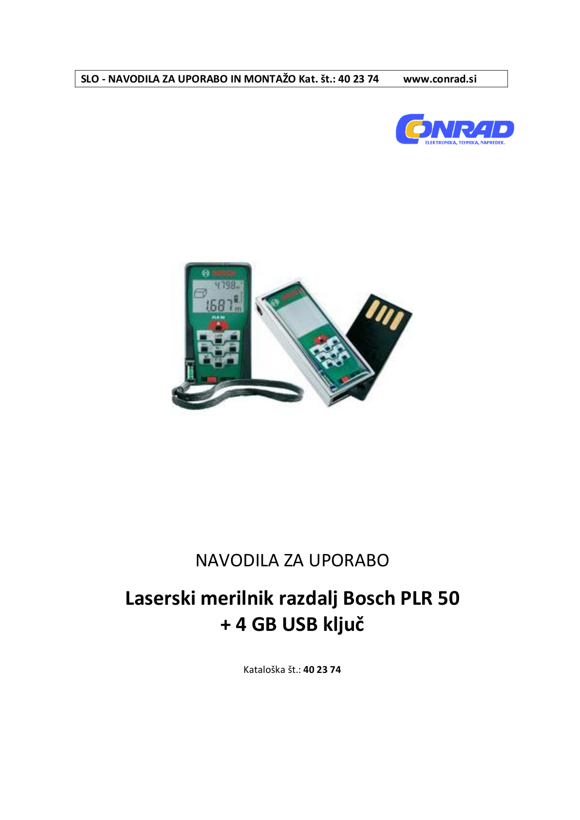 Bosch PLR 50 User manual