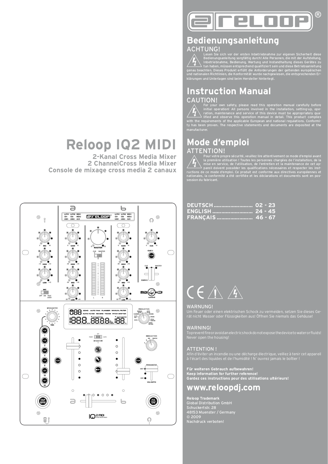 Reloop IQ2 MIDI User Manual