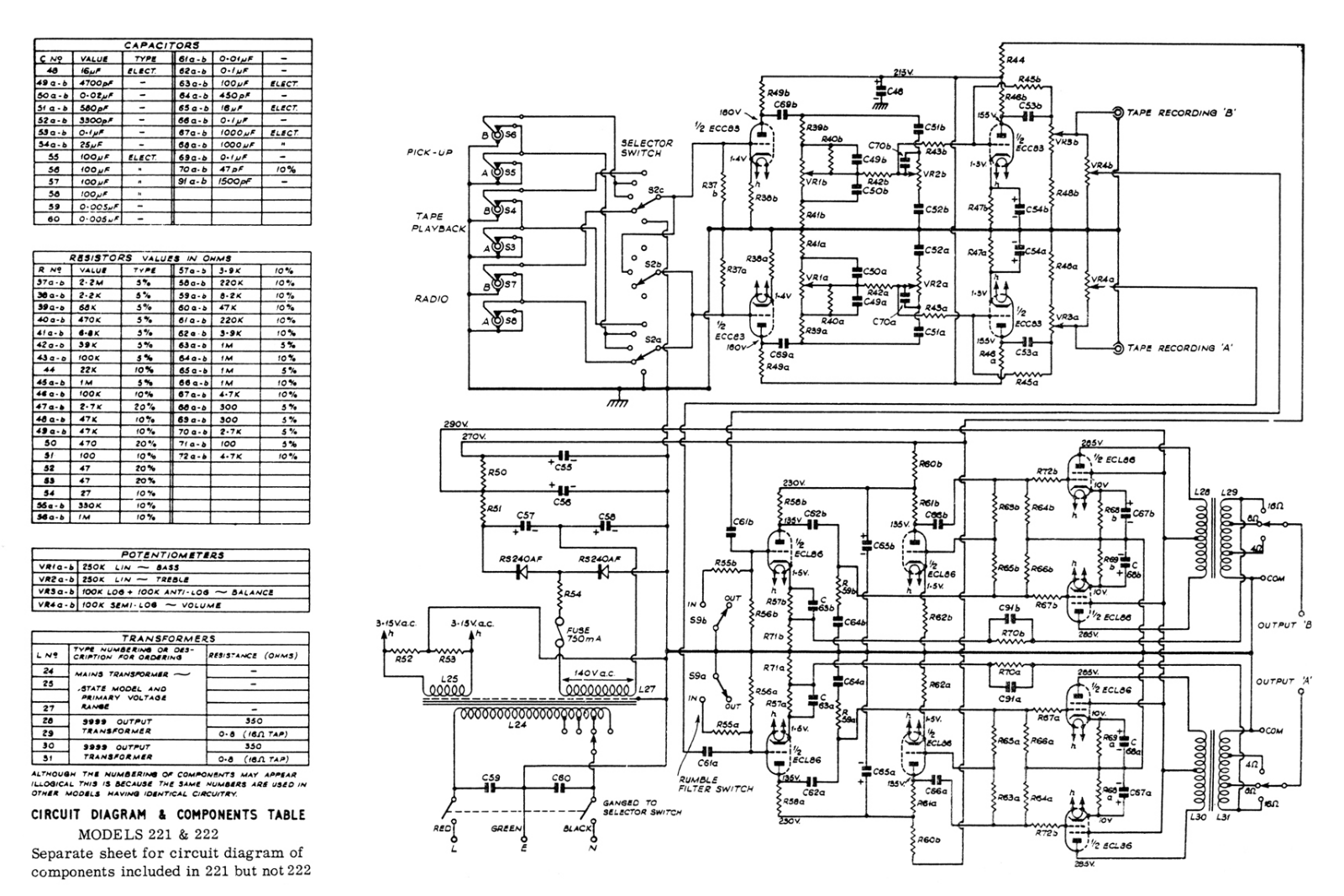 Armstrong Audio 222 Schematic - ManualMachine.com