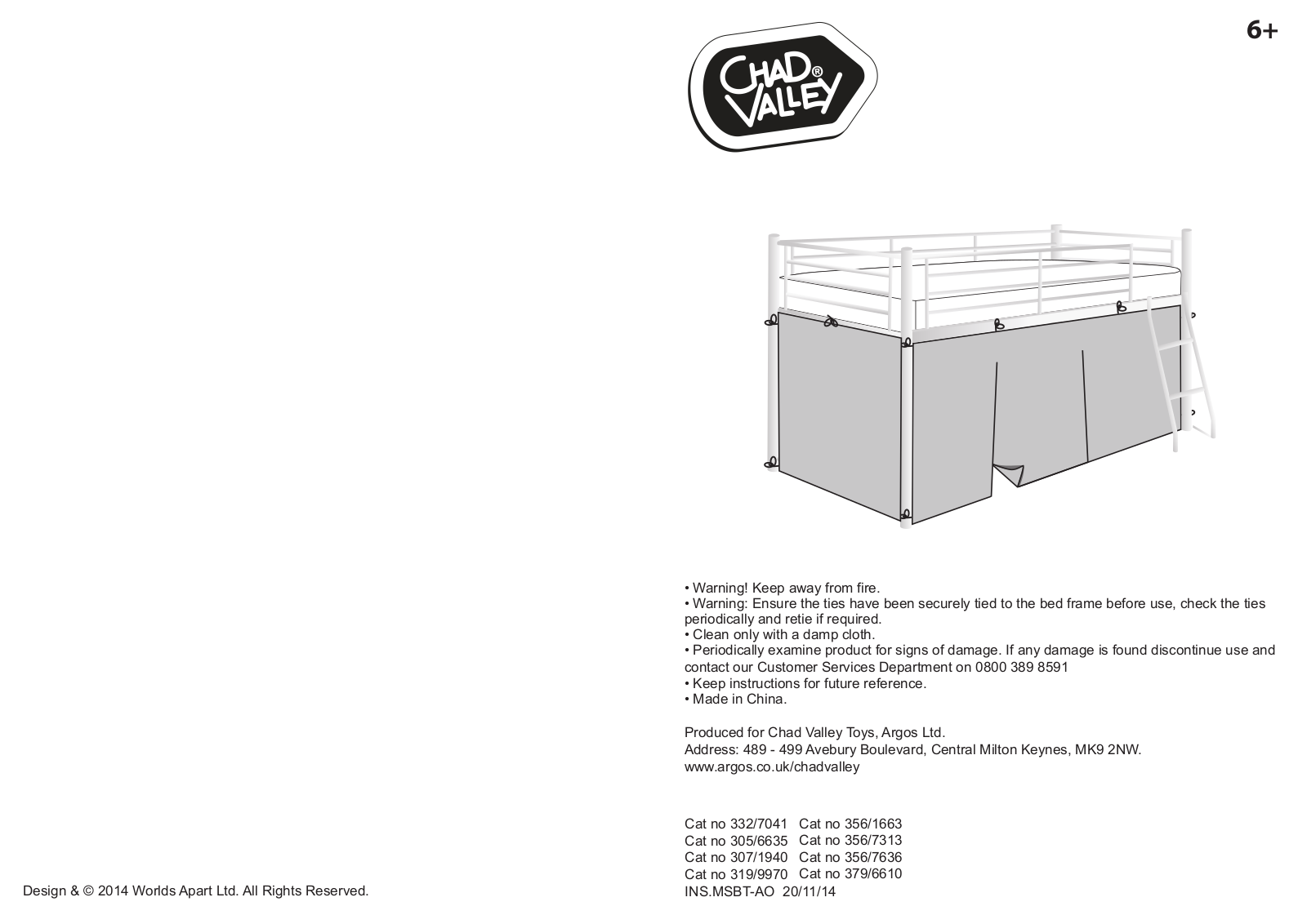 Argos 443ATB01CAO, 493ATB01CAO, 493ATH0ICAO ASSEMBLY INSTRUCTIONS