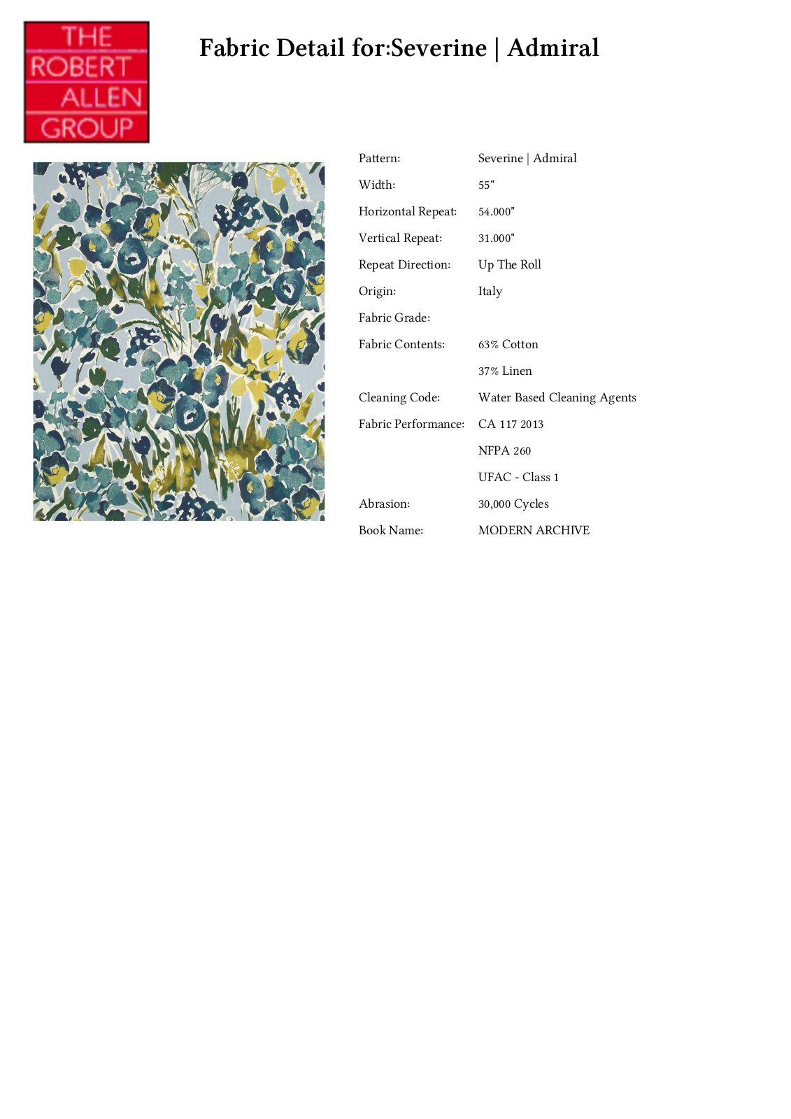 Robert Allen RALF1578 Specifications - ManualMachine.com