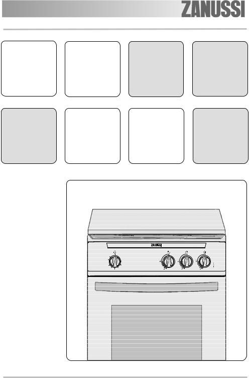 Zanussi ZCG551GW1 User Manual