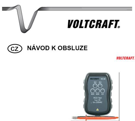 VOLTCRAFT VC-34 User guide