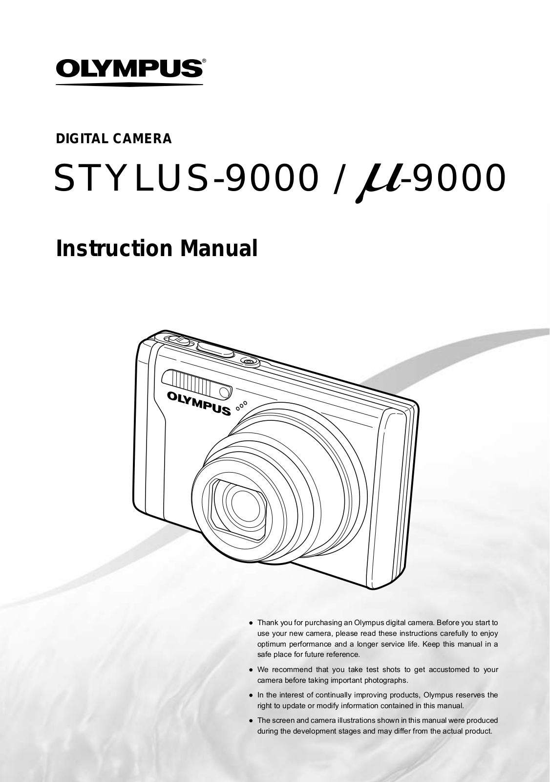 Olympus 9000 User Manual