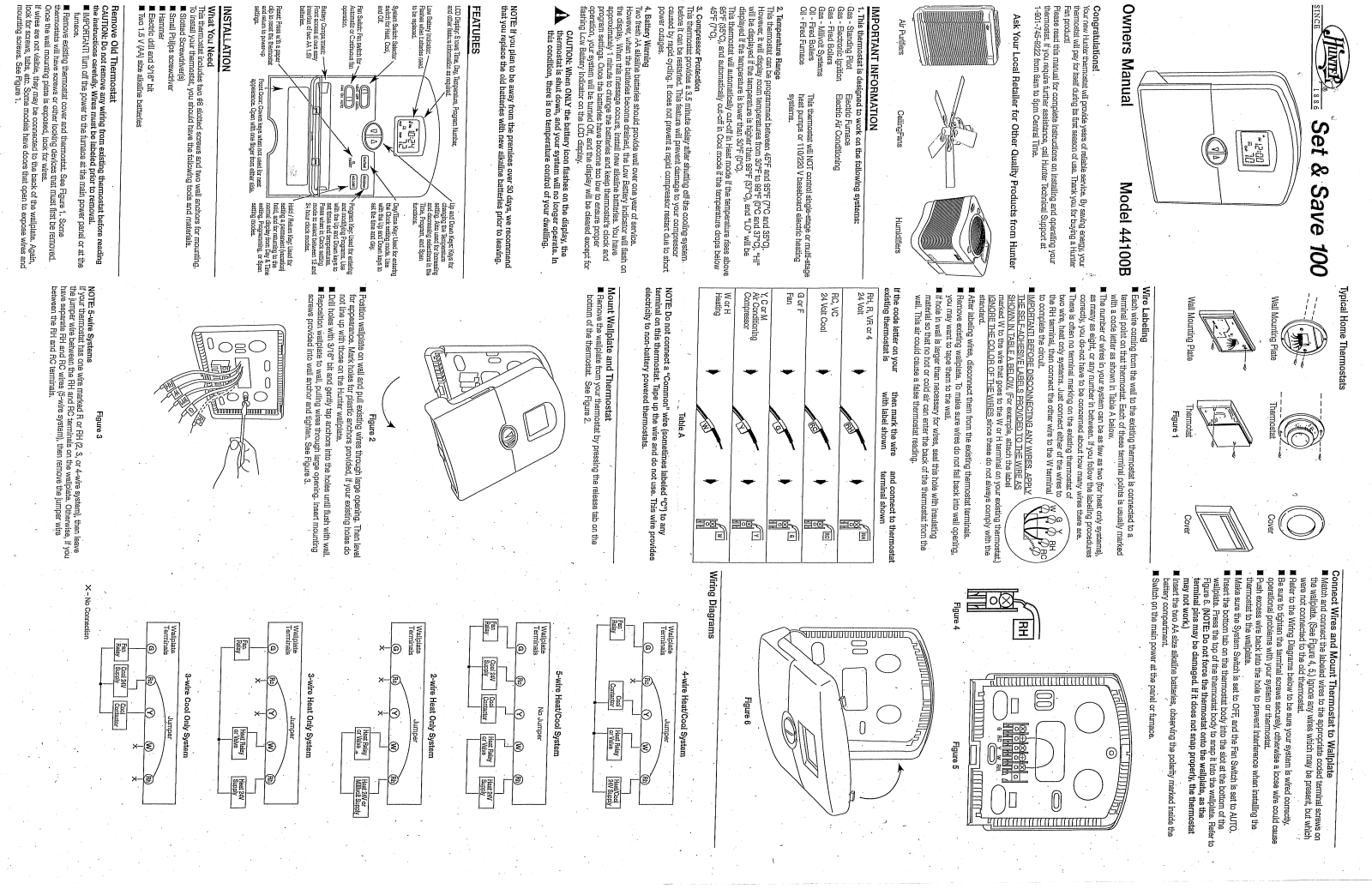 Honeywell 44100B Owner's Manual