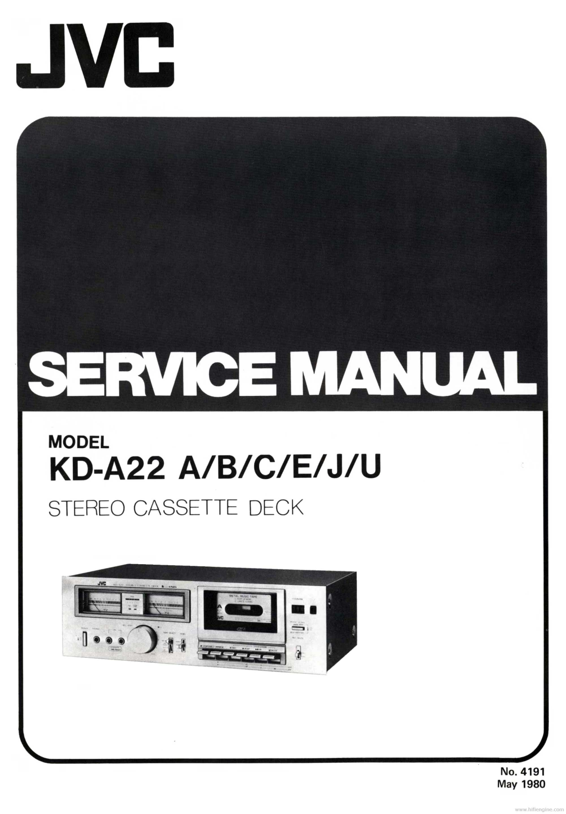 JVC KD-A22 Service Manual