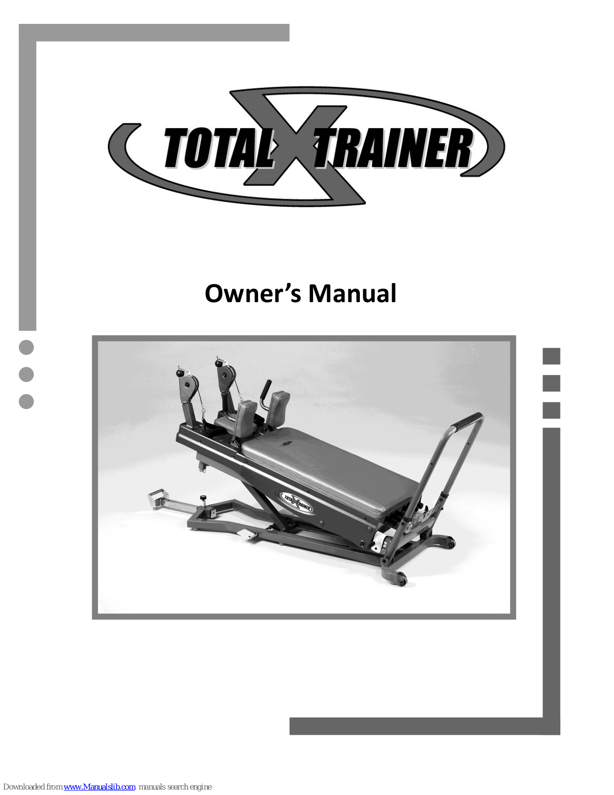 Milo Fitness Total X-Trainer Owner's Manual