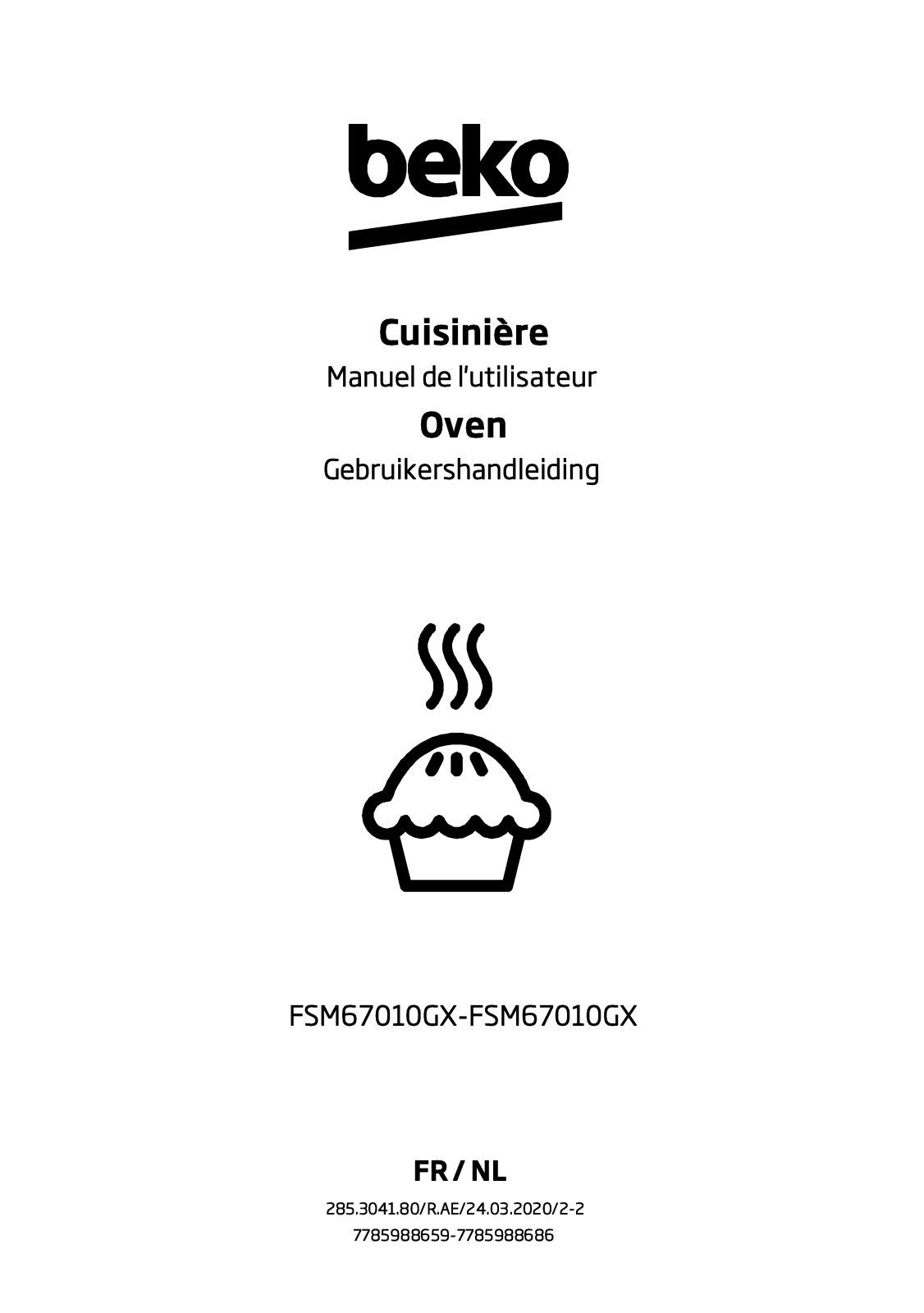 Beko FSM67010GX User manual