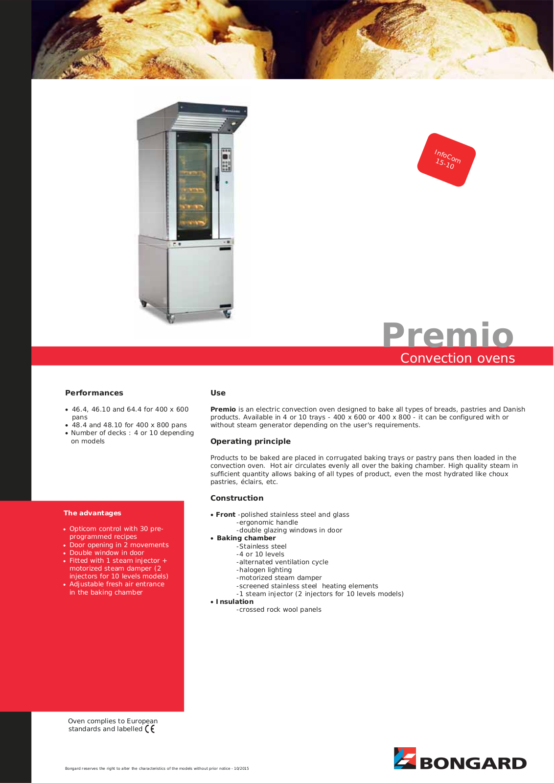 Bongard Premio User Manual