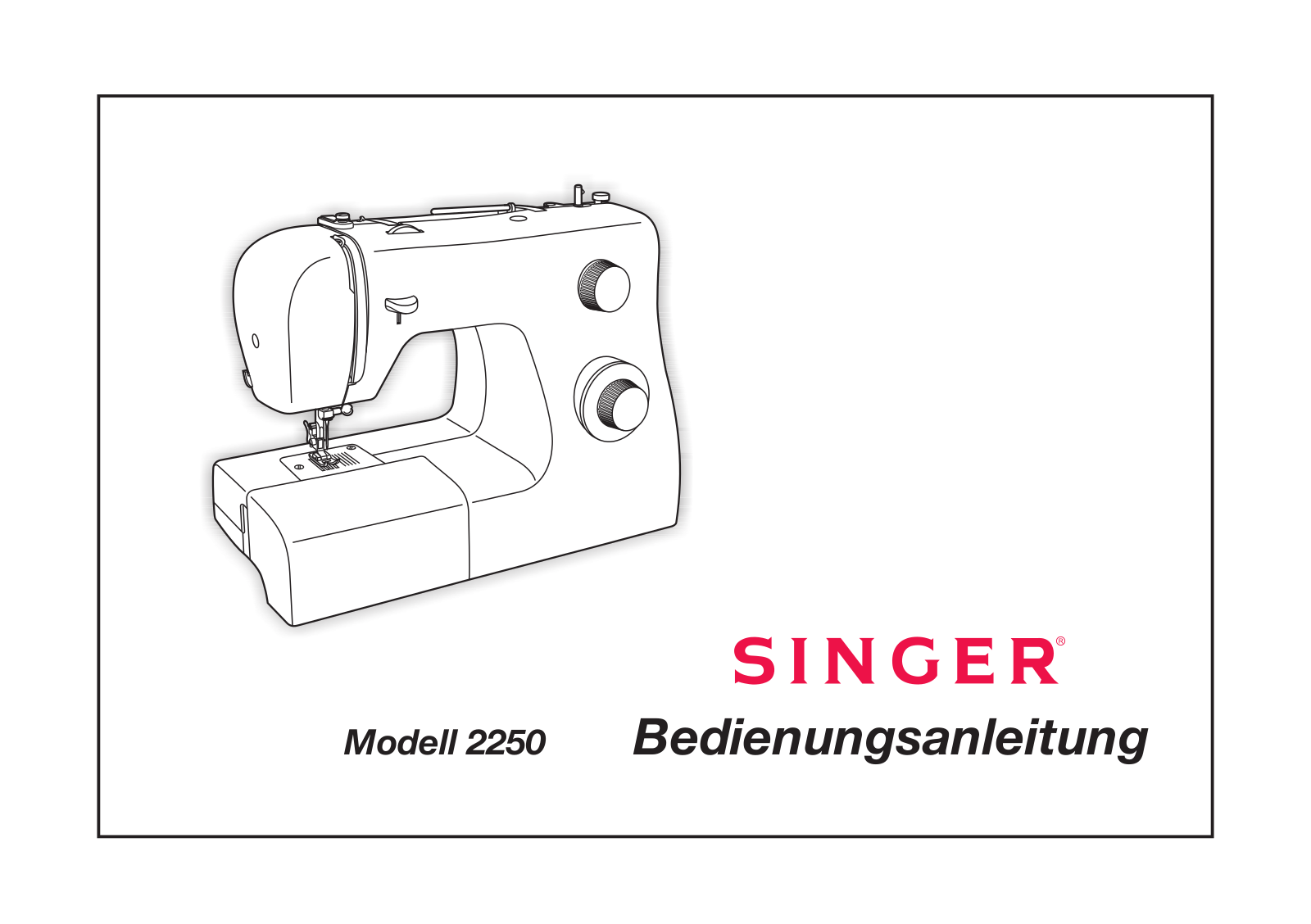 Singer 2250 User Manual