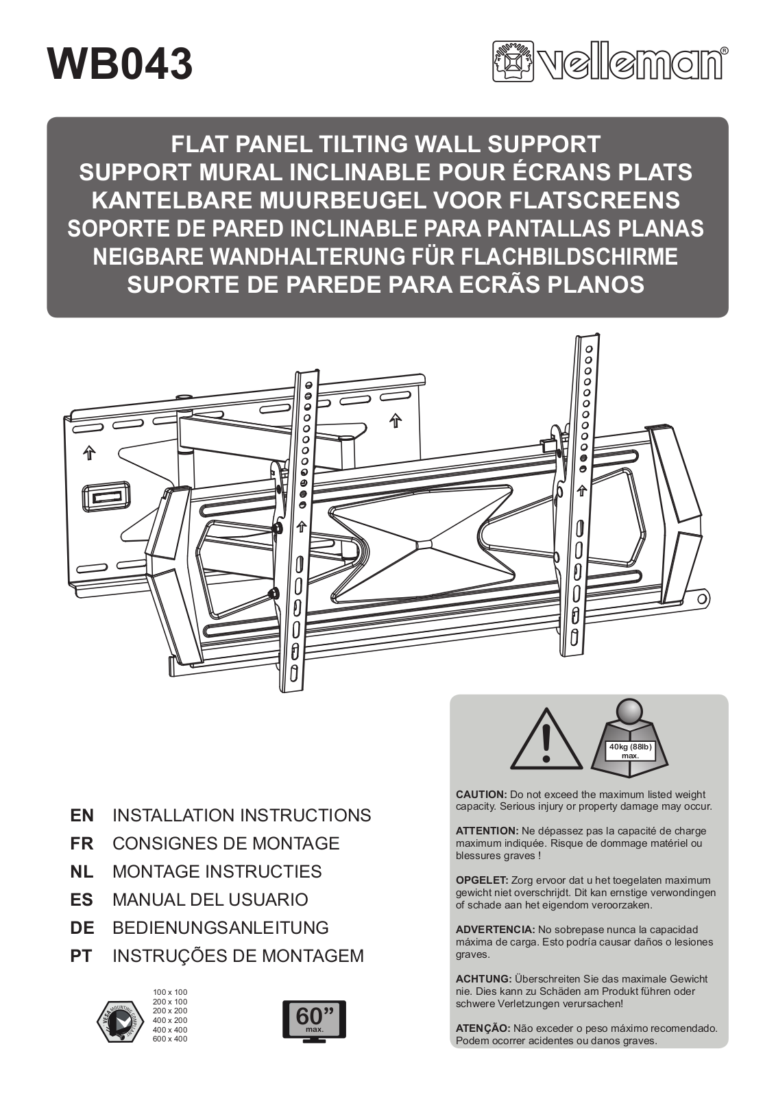 Velleman WB043 User Manual