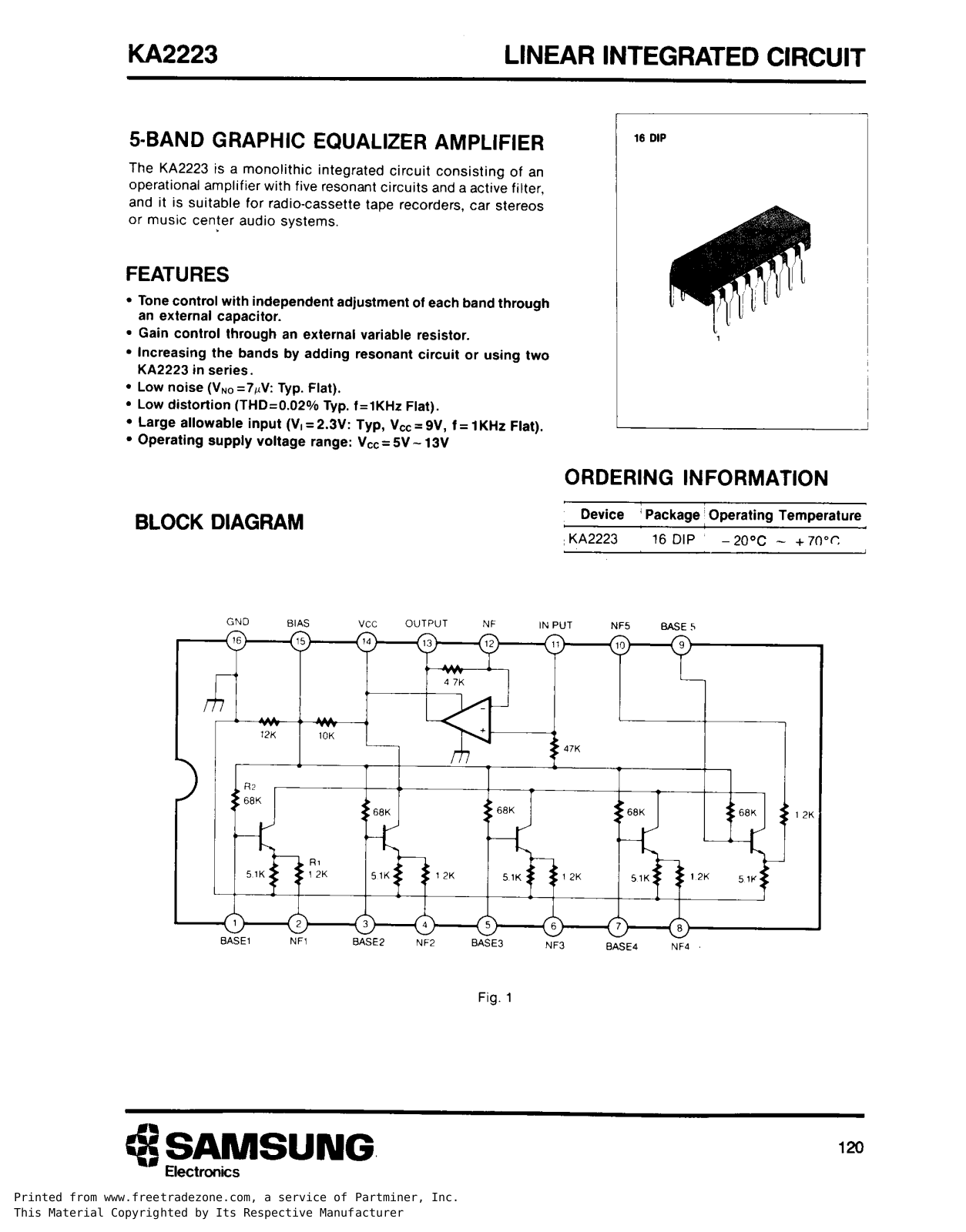 Samsung KA2223 Datasheet