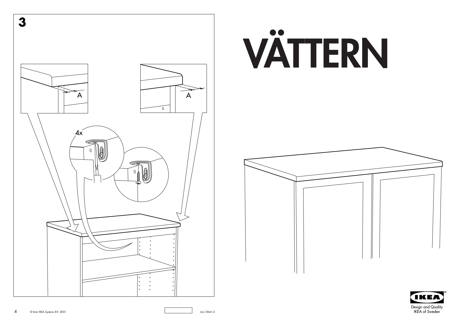 IKEA VÄTTERN COUNTERTOP 31 5/8X20 5/8