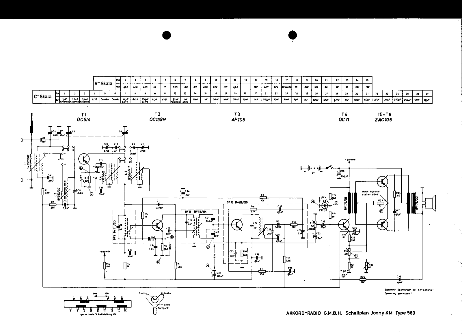 Akkord Jonny KM 560 Schematic - ManualMachine.com