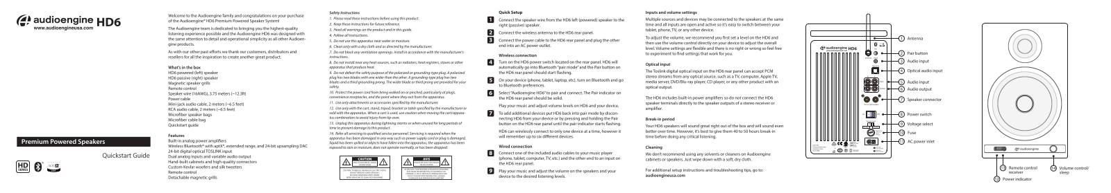 Audioengine HD6 User Manual