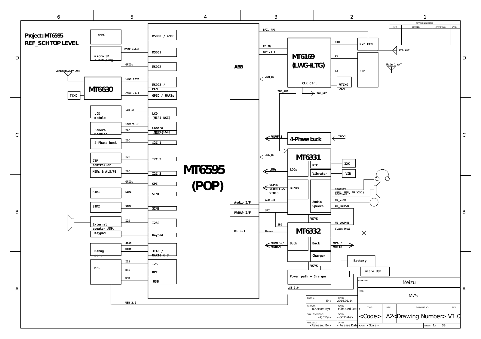 Meizu MX4 Schematic Diagram