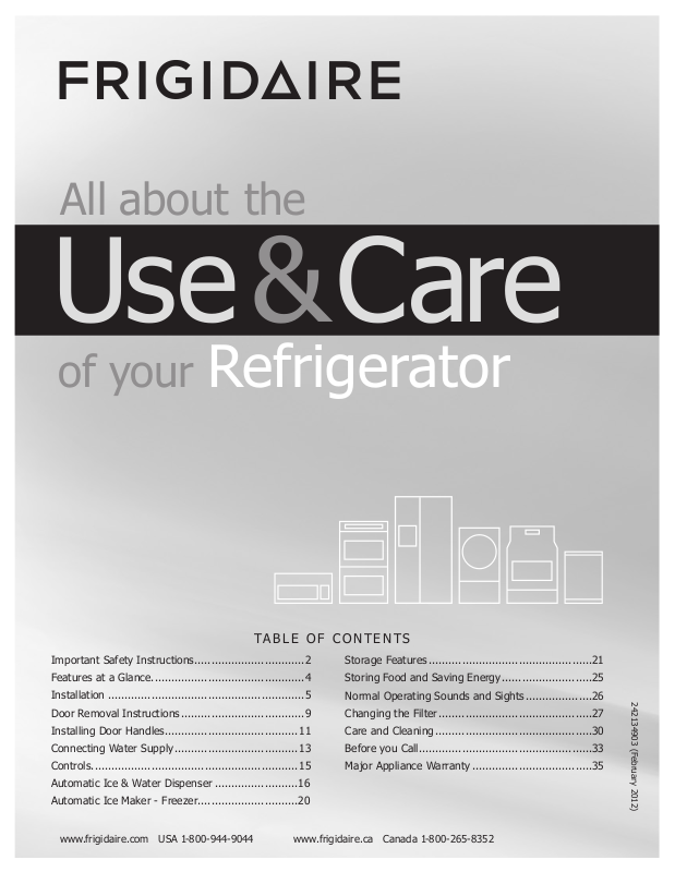 Frigidaire FPHB2899LFB User Manual