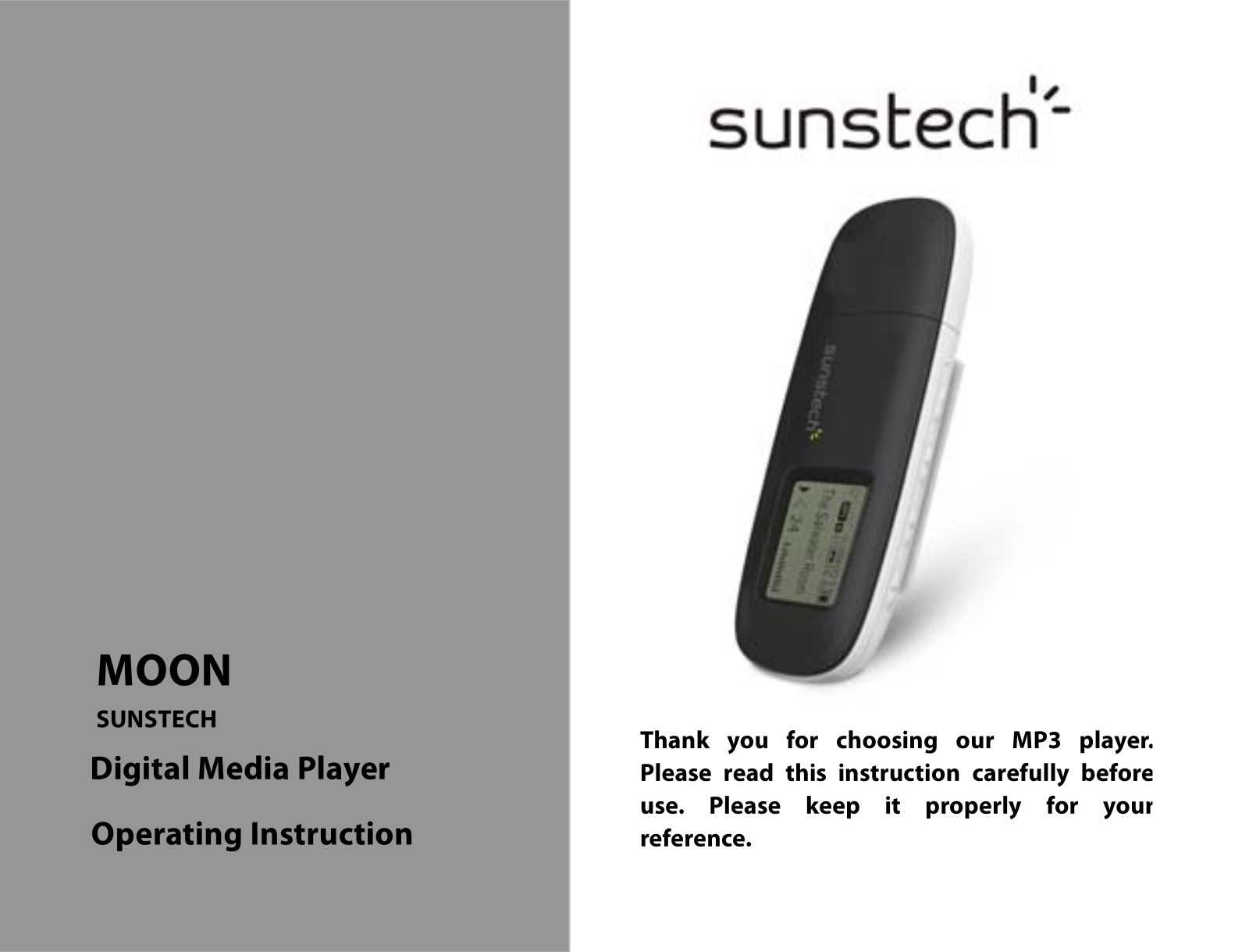 Sunstech Moon Operating Instructions