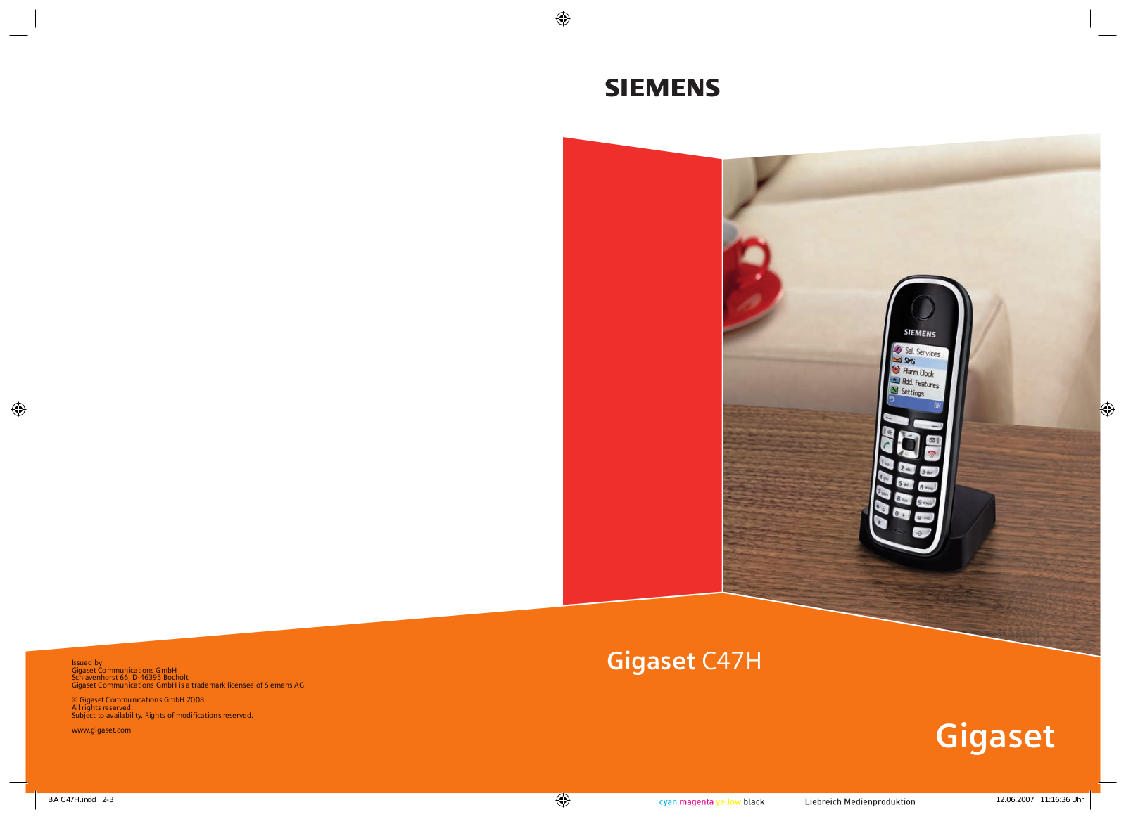 Siemens GIGASET C47H User Manual