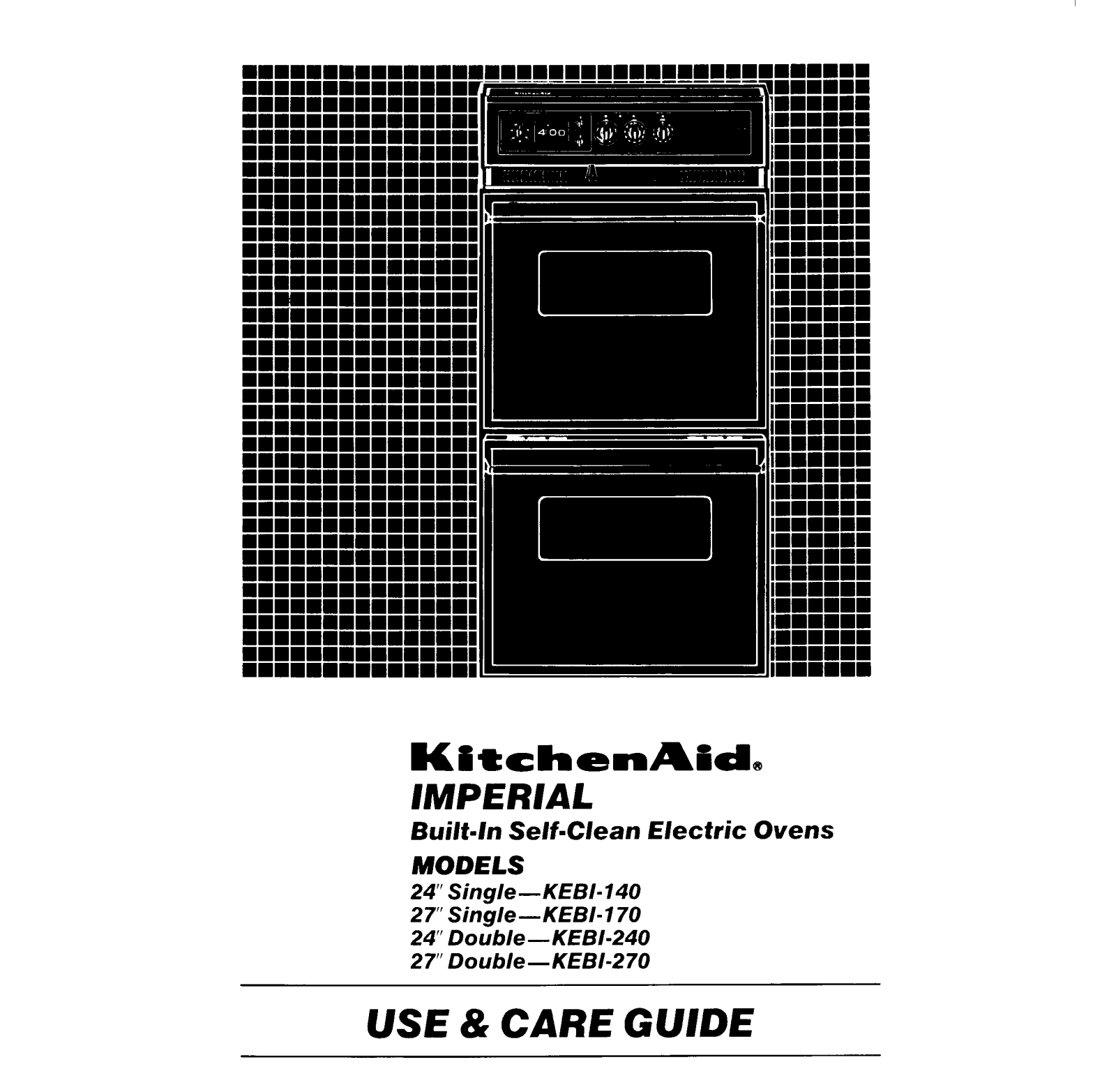 KitchenAid KEBI-170, KEBI-270, KEBI-140, KEBI-240 User Manual