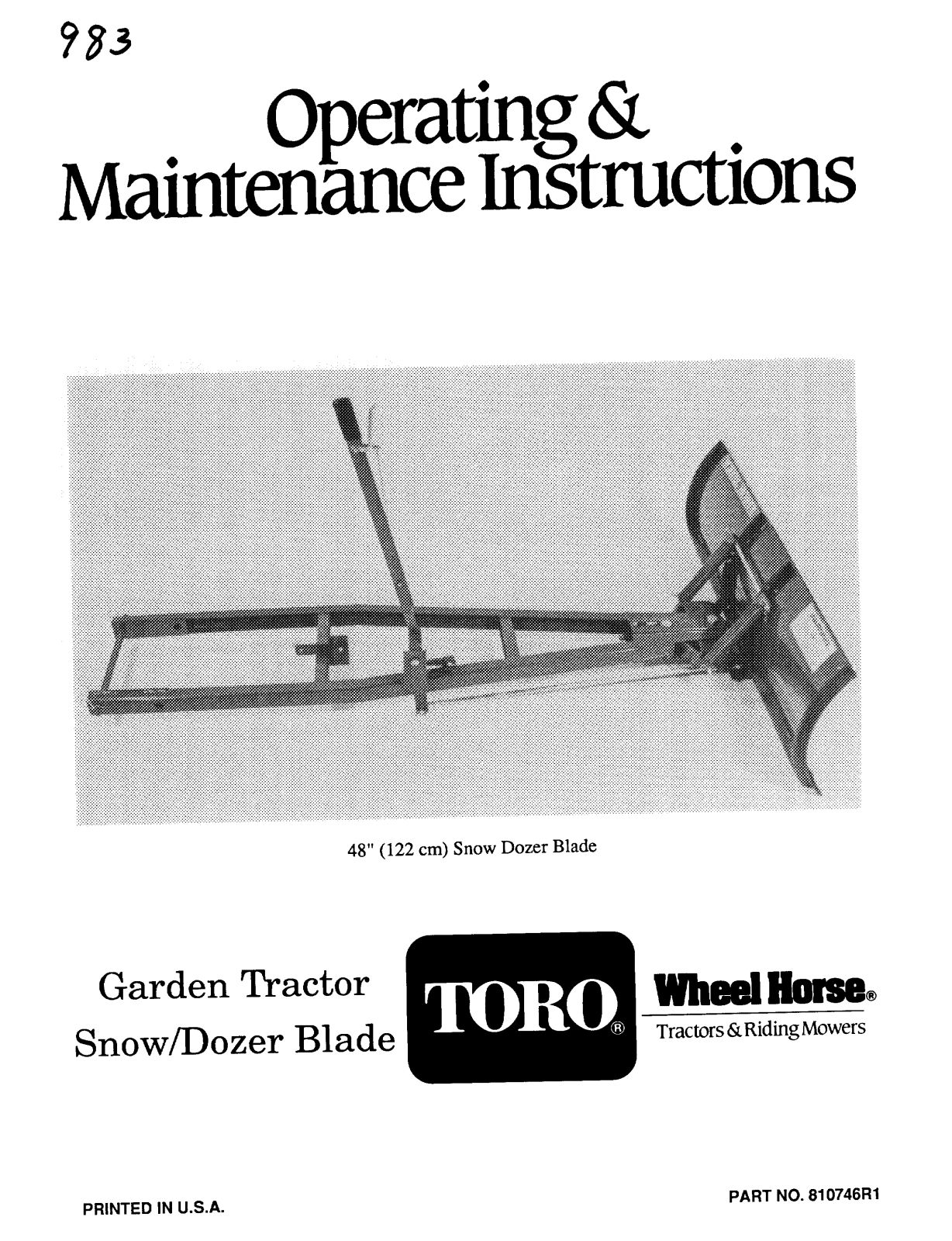 Toro 06-48BC03 Operator's Manual