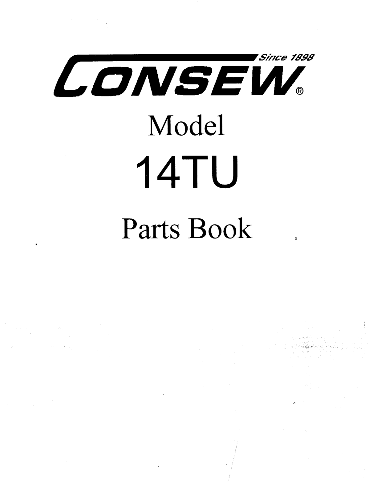 CONSEW 14TU Parts List