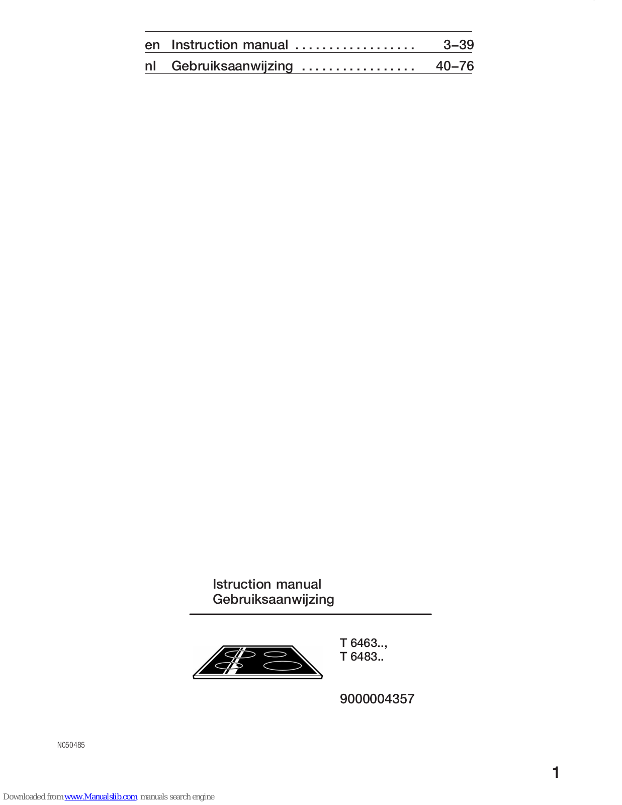 NEFF T6483N0, T 6463, T 6483 Instruction Manual