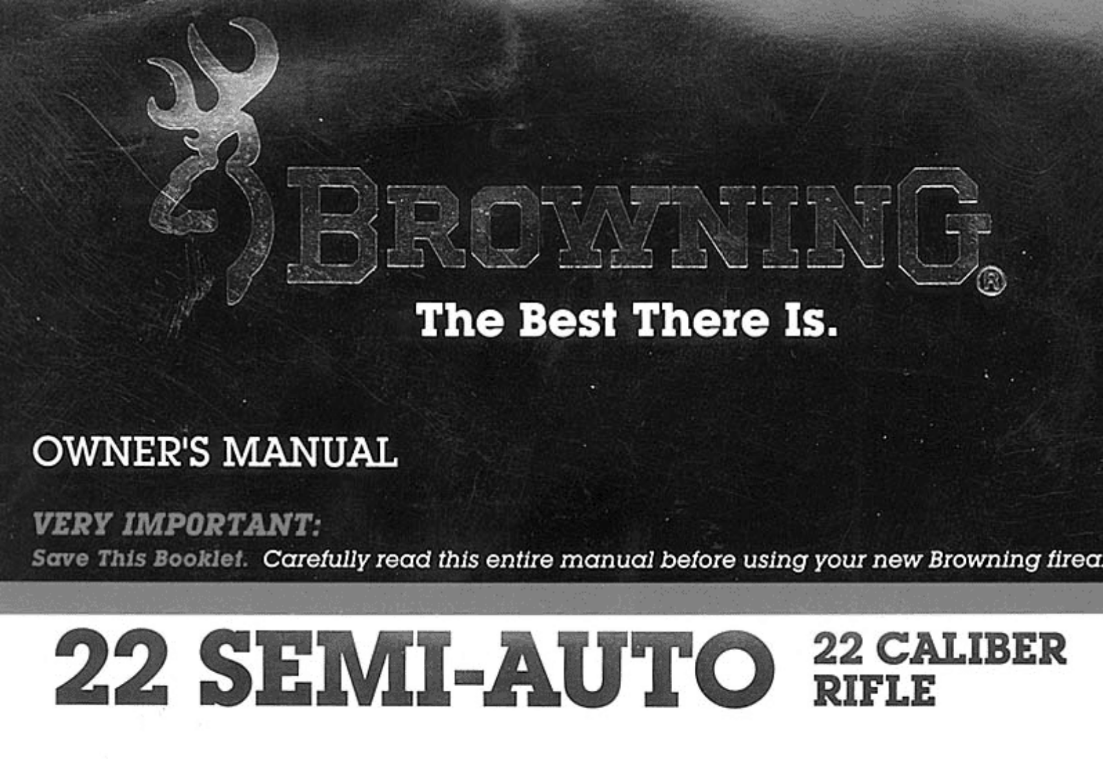 Browning 22 SEMI AUTO User Manual