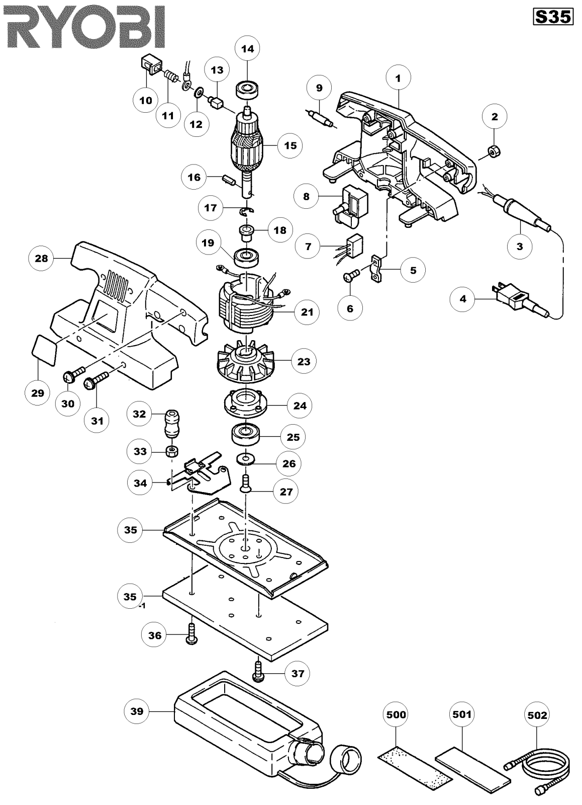 Ryobi S35 User Manual