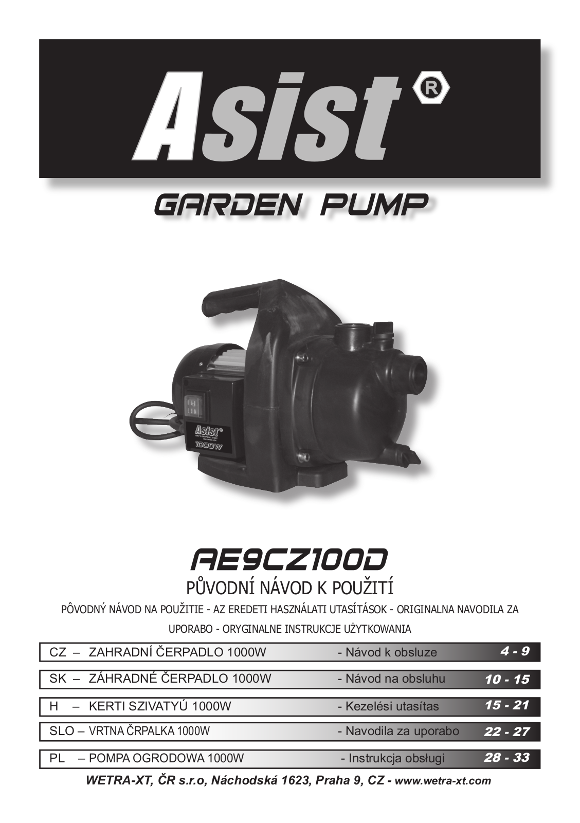 Asist AE9CZ100D User Manual