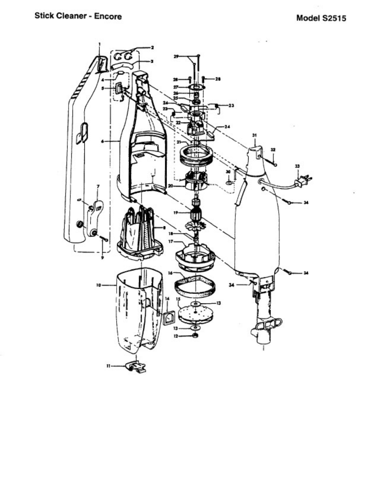 Hoover S2515 Owner's Manual