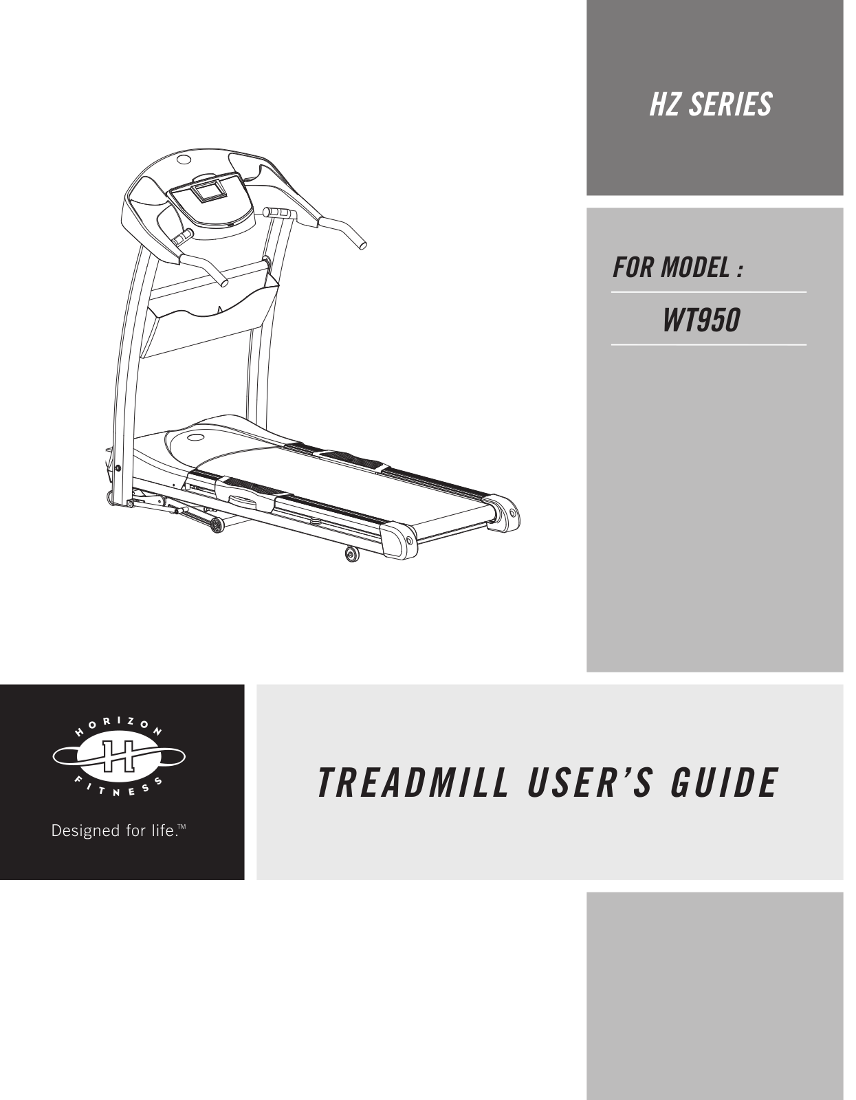 Horizon Fitness WT950 User Manual