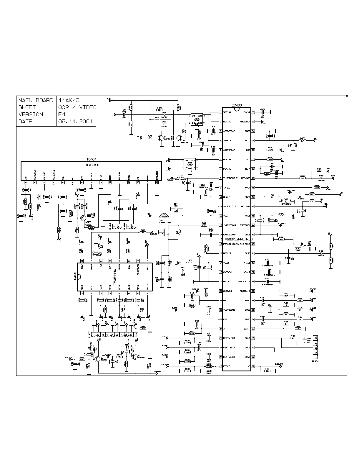 VESTEL AK46 Schematics video processor  2