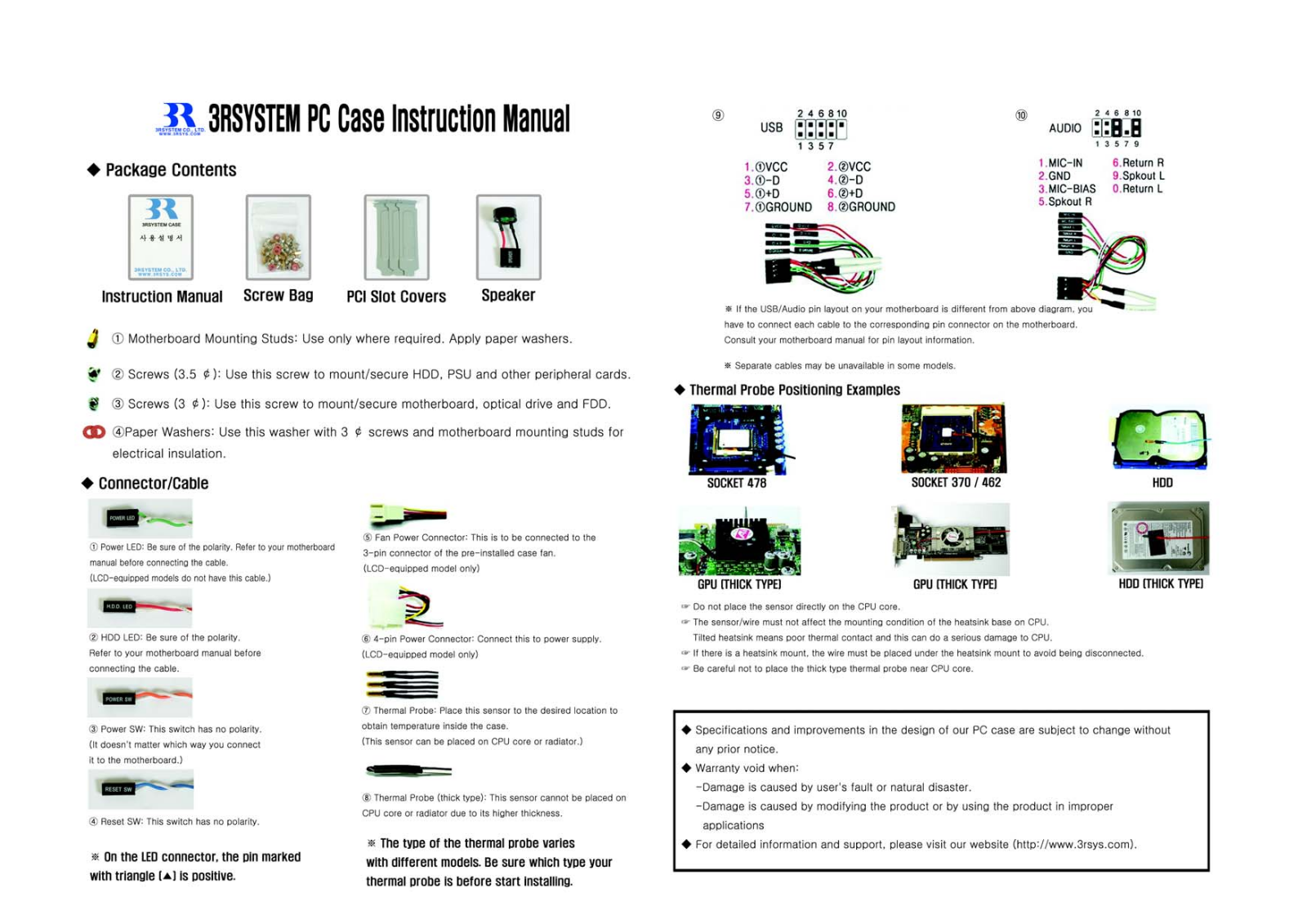 3R SYSTEM R234 User Manual