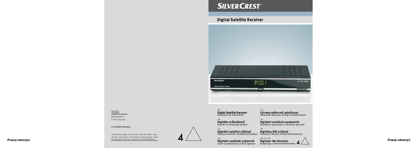 Silvercrest SL 45 HDMI User Manual