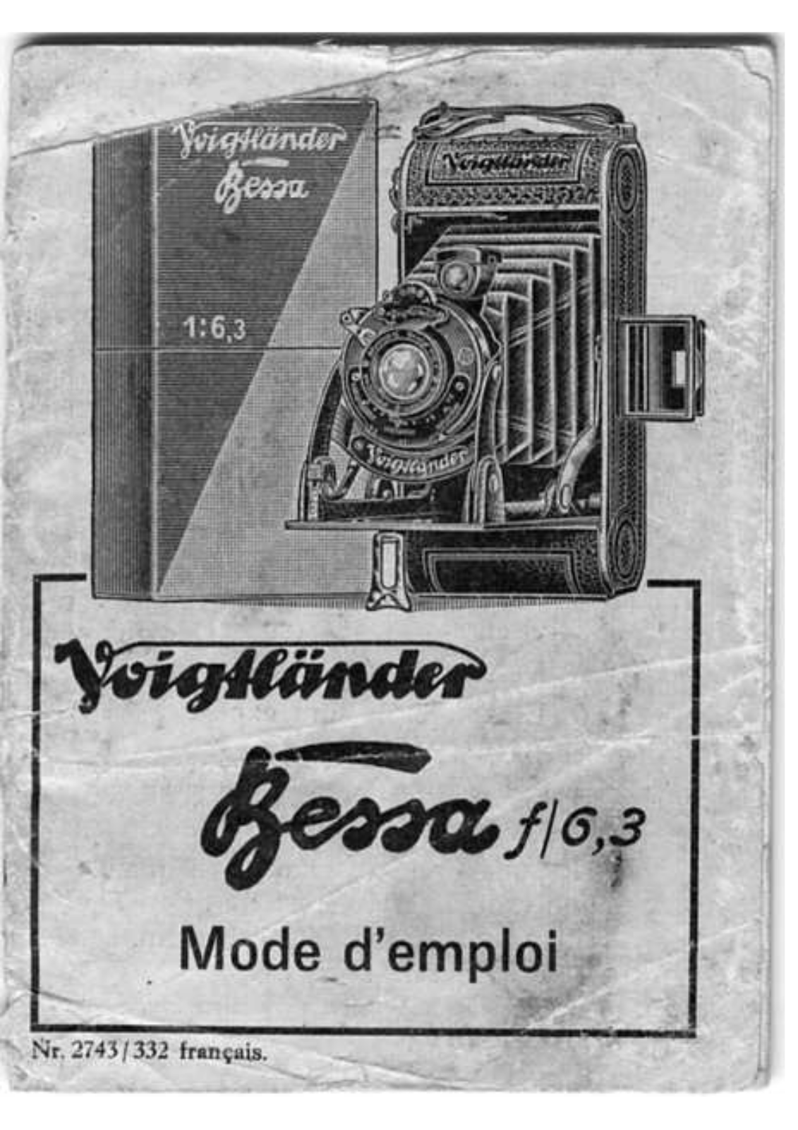 VOIGTLANDER BESSA F 6.3 User Manual