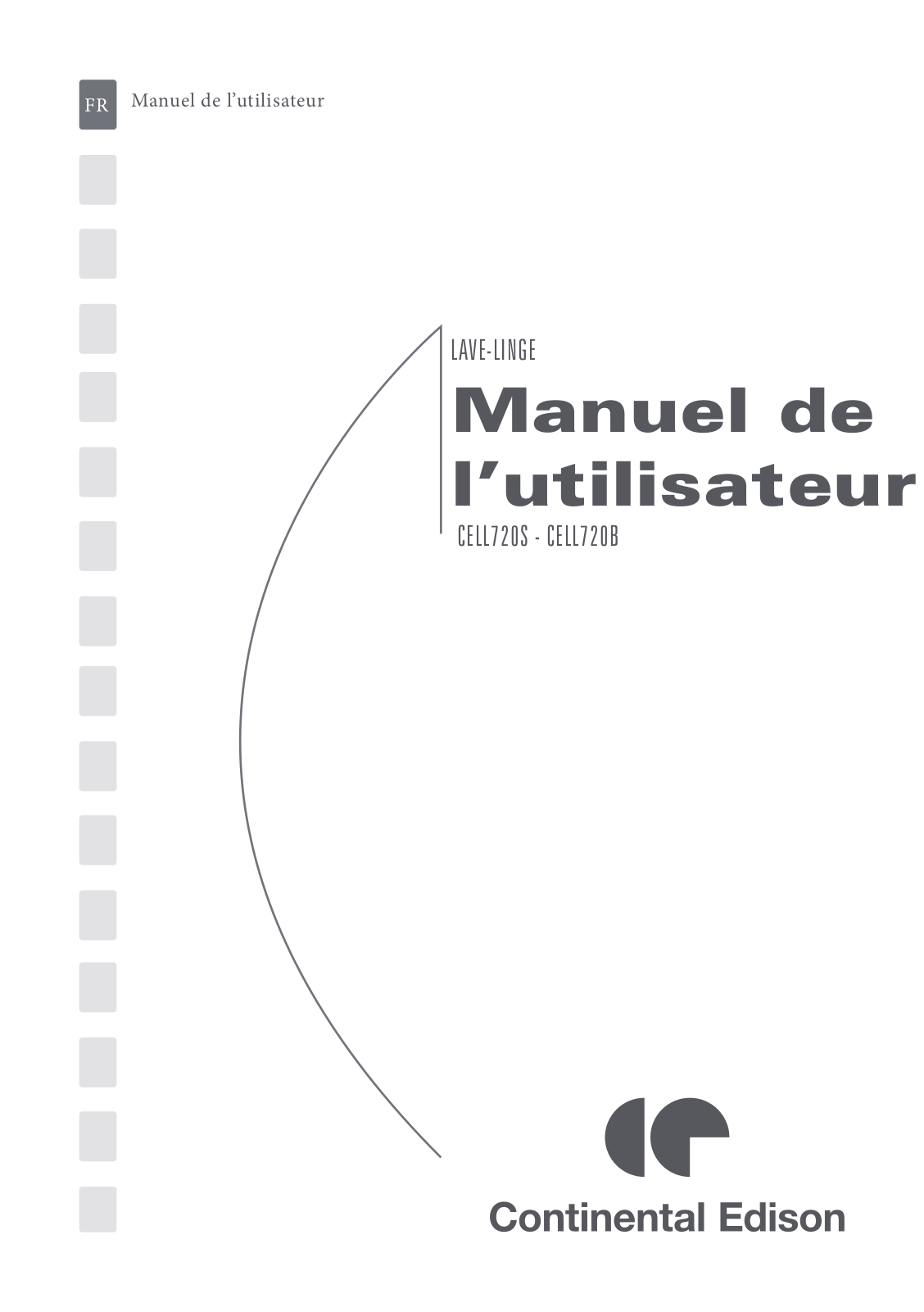 Continental edison CELL720S, CELL720B User Manual