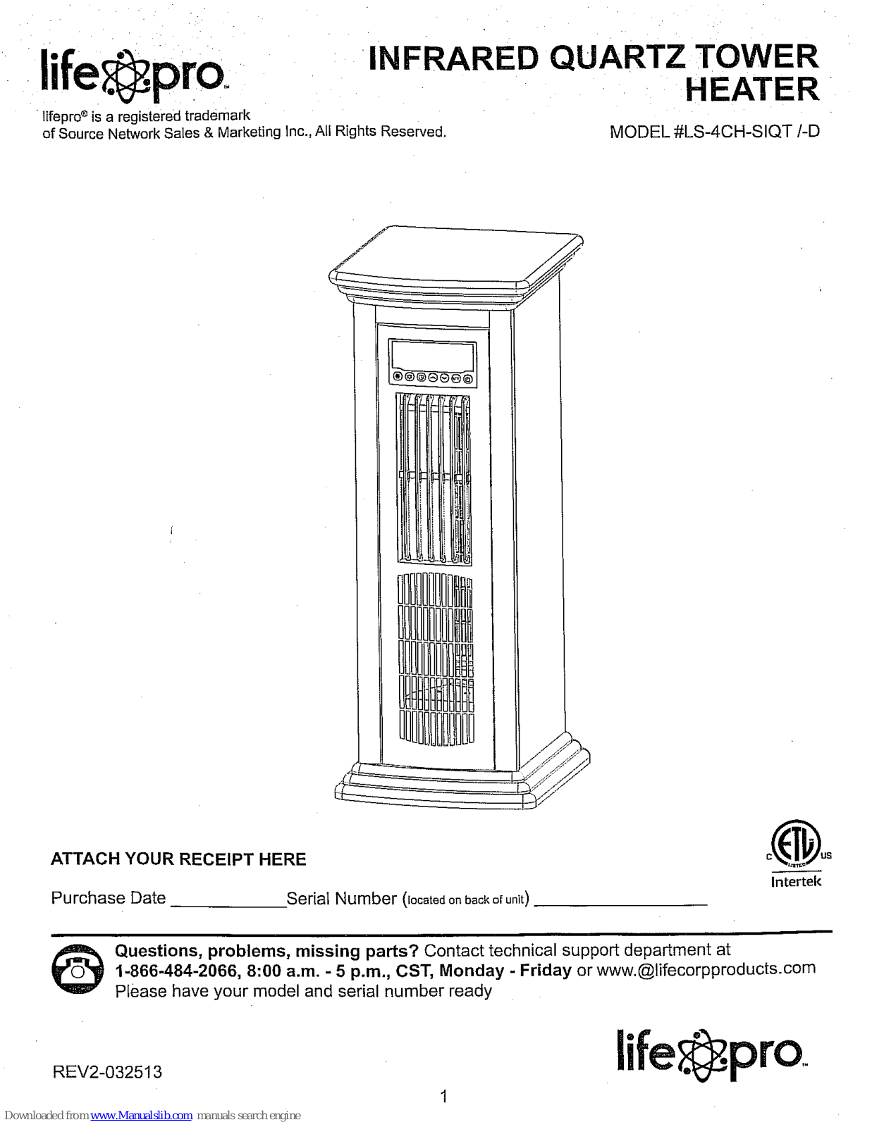 Lifepro LS-4CH-SIQT/-D User Manual