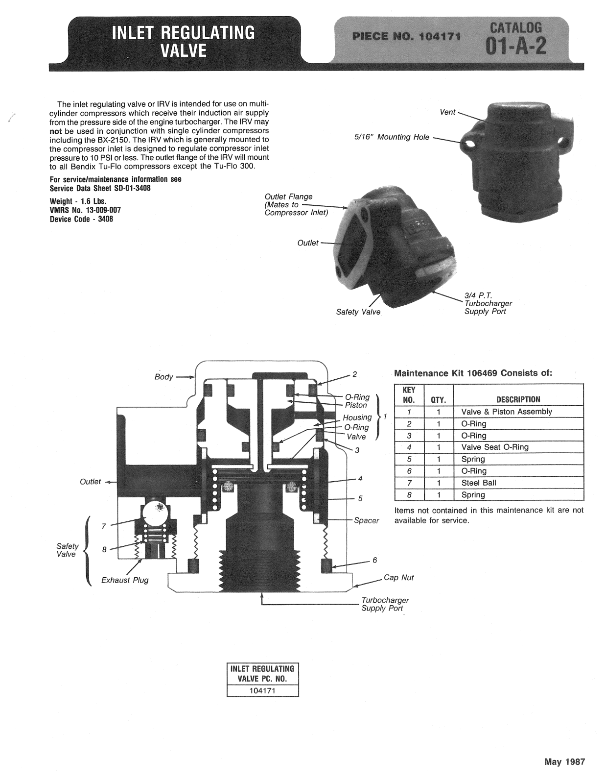 BENDIX 01-A-2 User Manual