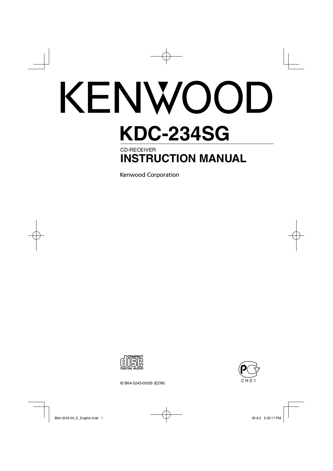 Kenwood KDC-234SG User Manual